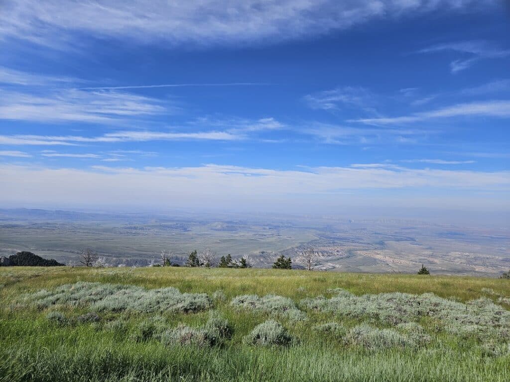 View of the Bighorn Mountains during our Wyoming road trip