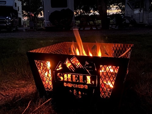 Fire Pit at Shell Campground