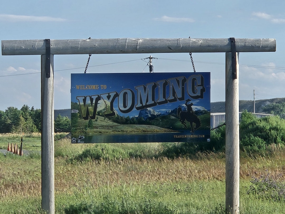 Northern Wyoming Road Trip Sign