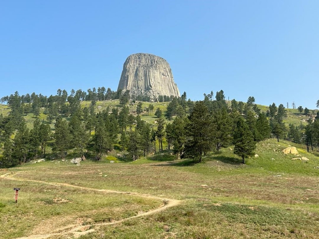 Devils Tower From A Distance, Wyoming