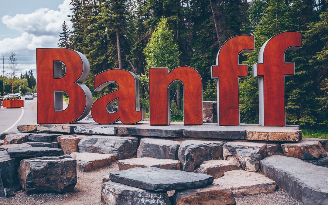 Banff town sign