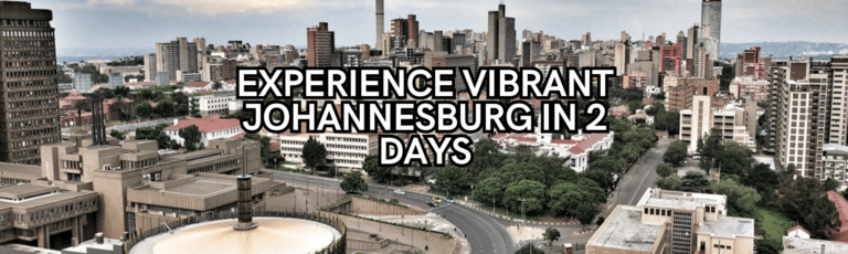 Experience Vibrant Johannesburg in 2 Days