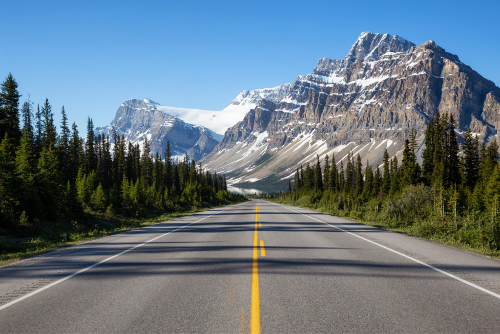 Highway 1 in Banff National Park