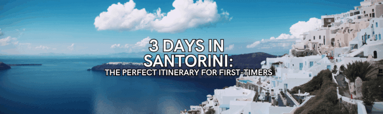 3 days in santorini