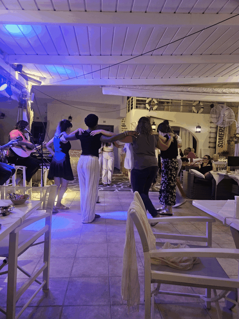 Dancing in Restaurant