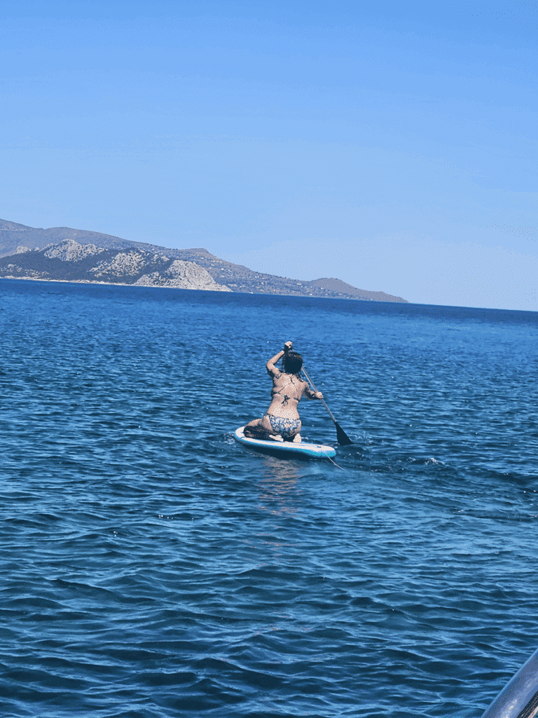 Paddleboarding Around Agistri
