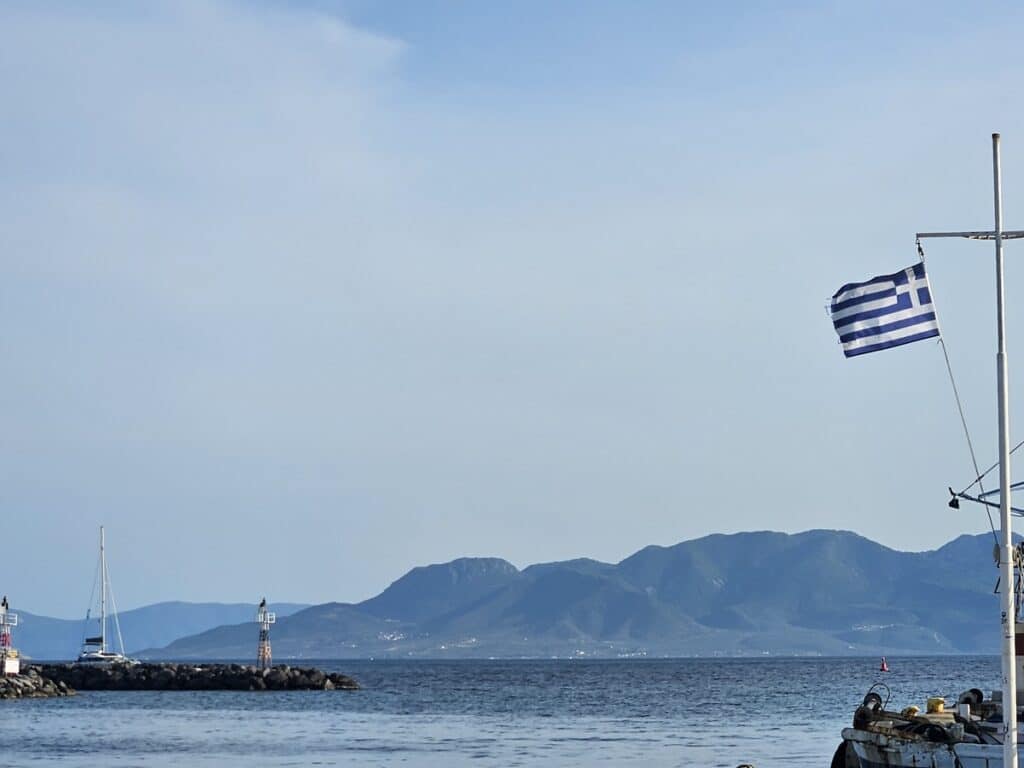 View from Port in Aegina