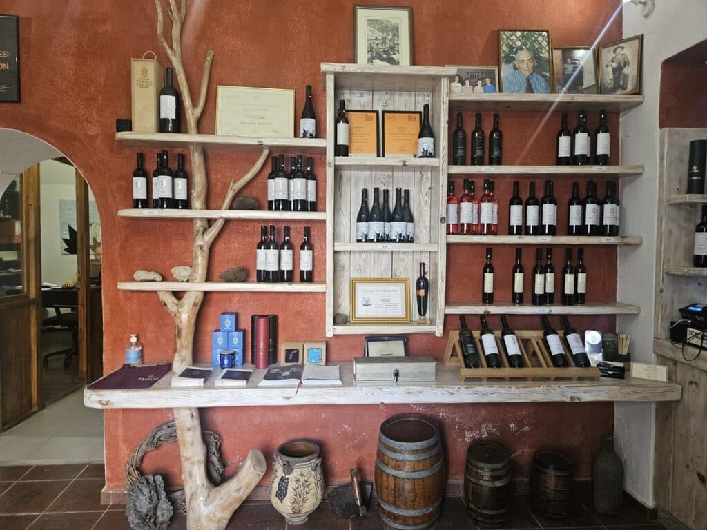 Inside Galavas Winery