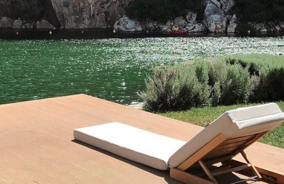 Sunbed at Lake Vouliagmeni