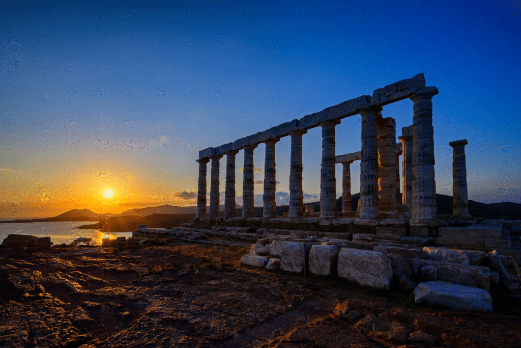 Temple of Poseidon Sunset View