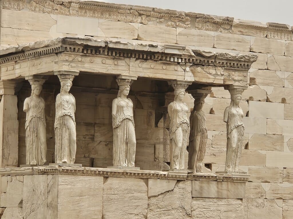 The Porch of the Caryatids in Acropolis