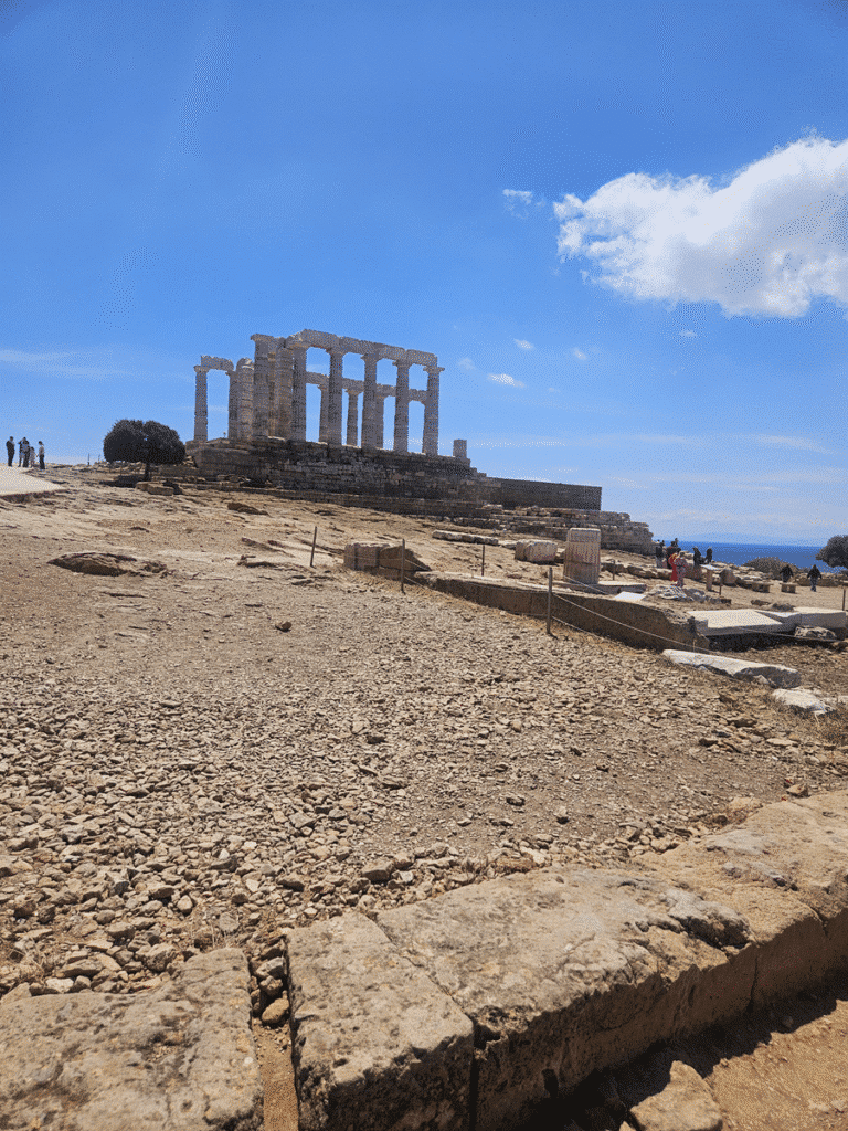 Walk up to Temple of Poseidon