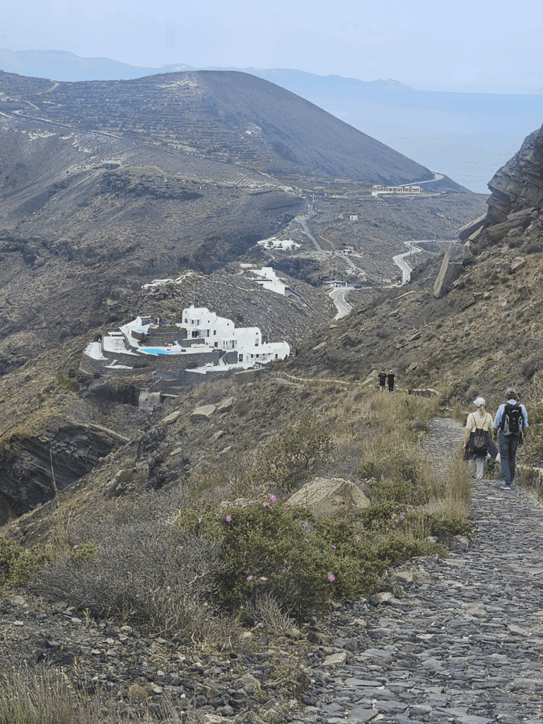view of trail on hike
