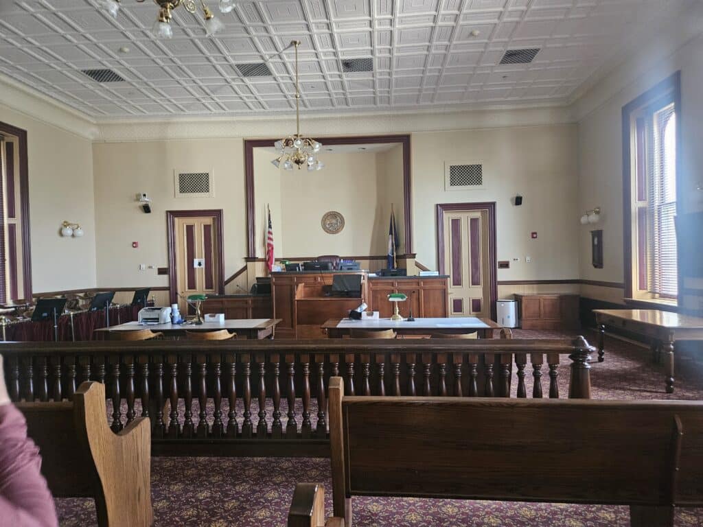 Inside Cottonwood Falls Courthouse